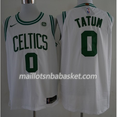Maillot Homme Boston Celtics Jayson Tatum 0 Nike 2017-18 Blanc Swingman